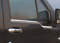 Ford Connect 2010–2013 Zunanja obroba oken (2 kosa, nerjavno jeklo) Carmos - turško nerjaveče jeklo fotografija 1
