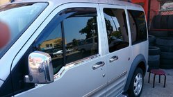 Ford Connect 2010–2013 Zunanja obroba oken (2 kosa, nerjavno jeklo) Carmos - turško nerjaveče jeklo fotografija 2