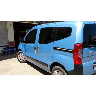Okrasna letev pod drsnimi vrati (2 kosa, inox) Fiat Fiorino/Qubo 2008–2024 fotografija 2
