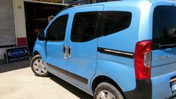 Fiat Fiorino/Qubo 2008–2024 Okrasna letev pod drsnimi vrati (2 kosa, inox) Carmos - turško nerjaveče jeklo fotografija 2