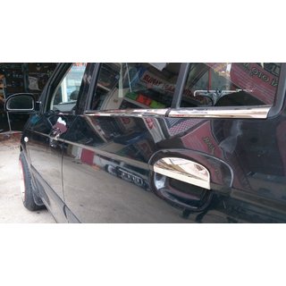 Zunanja okrasna obroba stekel (6 kos, nerj.) Hyundai Getz 2002– fotografija 3
