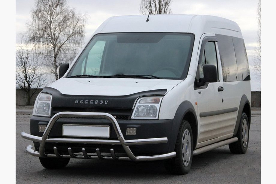 Ford Connect 2010–2013 Sprednji zaščitni lok (bullbar) z dvojno cevjo WT003-Plus-2 (nerjaveče jeklo) Image