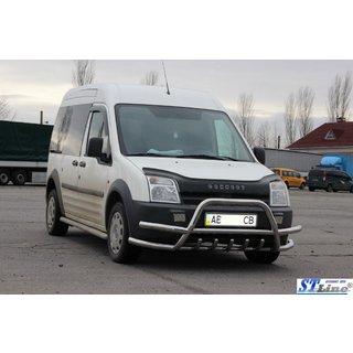 Sprednji zaščitni lok (bullbar) z dvojno cevjo WT003-Plus-2 (nerjaveče jeklo) Ford Connect 2010–2013 fotografija 3