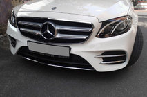 Mercedes Razred E W213 2016–2023 Stranske obloge sprednjega odbijača 2016-2019 (nerjavno jeklo) fotografija 2