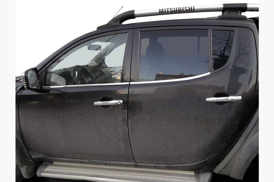 Mitsubishi L200 2006–2015 Okenske obrobe (4 kos, nerjavno jeklo) Carmos - turško nerjaveče jeklo Image