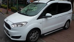 Ford Connect 2014–2021 Stranske stopnice DOT-Line (2 kos, aluminij) Maxi medosna razdalja fotografija 4