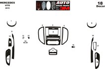 Mercedes Vito/V-razred W447 2014– Obloge armaturne plošče Karbon fotografija 6