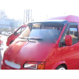 Vizir na vetrobransko steklo (črn sijaj, 5 mm) Ford Transit 1991–2000 fotografija 2