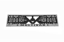 Volkswagen T5 Multivan 2003–2010 Kromiran okvir registrske tablice Multivan (1 kos, nerjaveče jeklo) fotografija 2