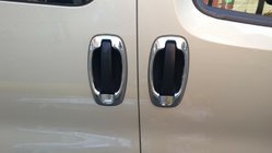 Opel Combo 2012–2018 Okrasni okvirji okrog kljuk (4 kosi, nerjavno jeklo) Carmos - turško nerjaveče jeklo fotografija 8