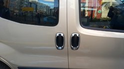 Opel Combo 2012–2018 Okrasni okvirji okrog kljuk (4 kosi, nerjavno jeklo) Carmos - turško nerjaveče jeklo fotografija 10