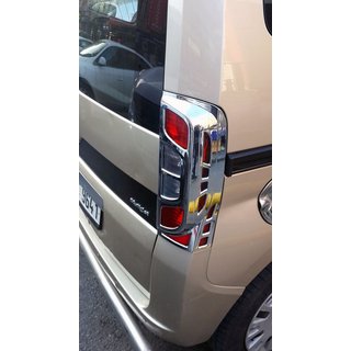 Kromirana obloga za stop luči z ukrivljenim robom (2 kosa, plastika) Peugeot Bipper 2008–2017 fotografija 3