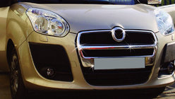 Fiat Doblo II 2010–2022 Okrasne obloge maske hladilnika (2010-2015, KOMPLETNA, nerjavno jeklo) fotografija 1