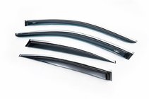 BMW Serija 5 E60/E61 2003–2010 Vetrni deflektorji oken s kromiranim robom SD (4 kosi, HIC) fotografija 1