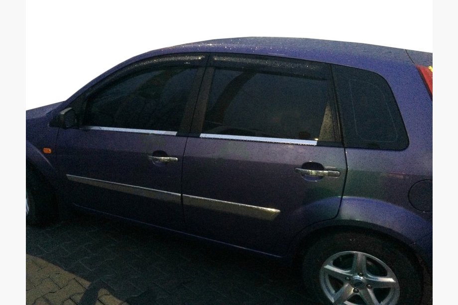 Ford Fiesta 2002–2008 Zunanje okrasne letve stekel (4 kosi, nerjavno jeklo) Fotografija 3