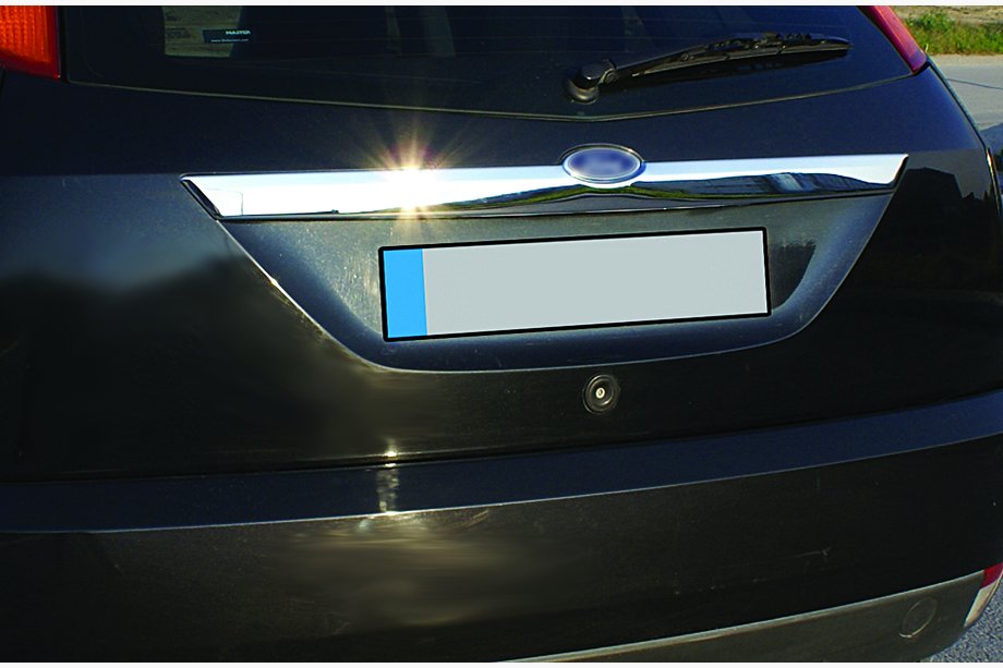 Ford Focus I 1998–2005 Okrasna letvica nad registrsko tablico (HB, nerjaveče jeklo) Image