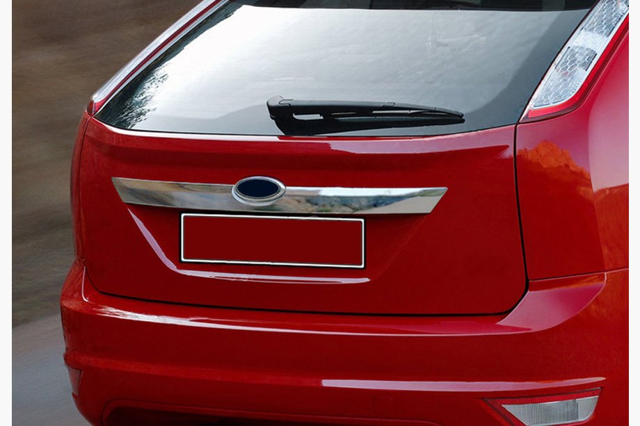 Ford Focus II 2008–2011 Kromirana okrasna letvica pokrova prtljažnika (HB, nerjaveče jeklo) Image