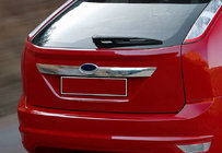 Ford Focus II 2008–2011 Kromirana okrasna letvica pokrova prtljažnika (HB, nerjaveče jeklo) fotografija 1