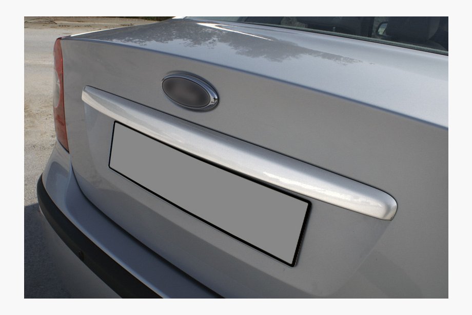 Ford Focus II 2008–2011 Okrasna letvica pokrova prtljažnika (limuzina, inox) OmsaLine - italijansko nerjavno jeklo Image