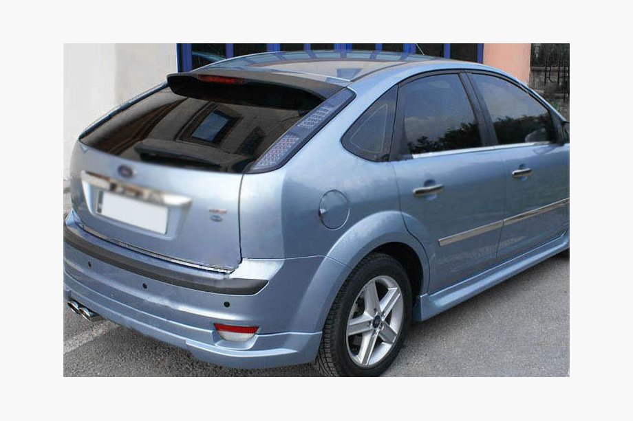 Ford Focus II 2005–2008 Zaščitna letev roba prtljažnika (HB, inox) Fotografija 1