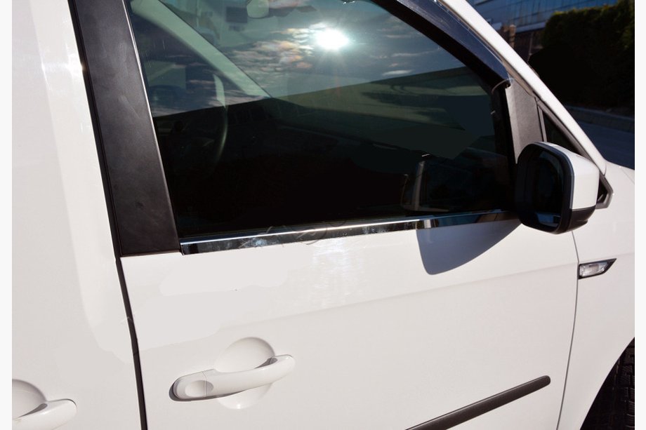 Volkswagen Caddy 2015–2020 Okenske obrobe (2 kos, nerjaveče jeklo) Carmos - turško nerjaveče jeklo Image
