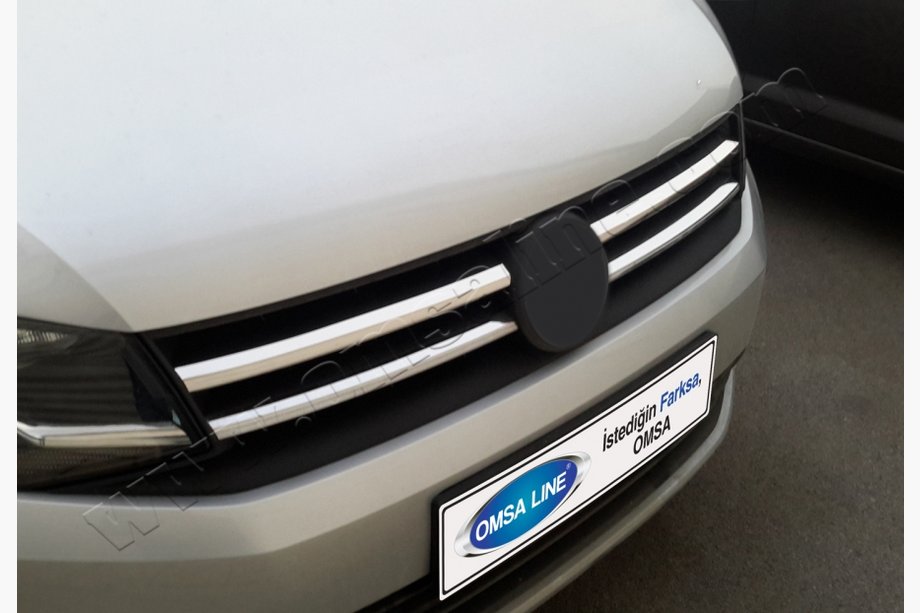 Volkswagen Caddy 2015–2020 Okrasne obloge za masko (2 kosa, nerjavno jeklo) Fotografija 11