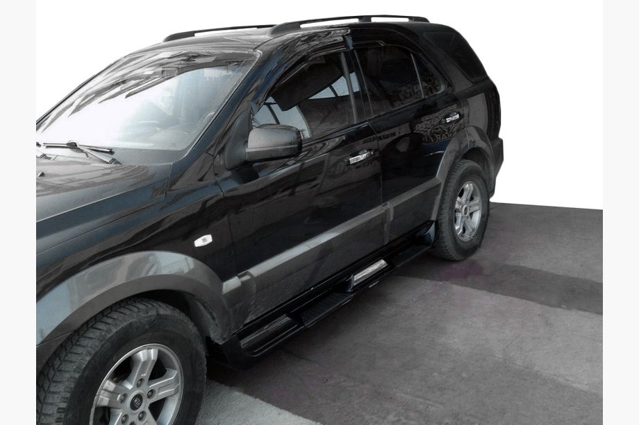 Kia Sportage 2004–2010 Stranske plastične stopnice S002 (plastika) Sive Image