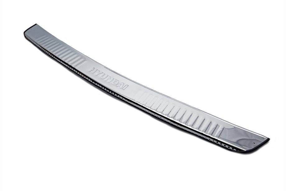 Hyundai H300, H1, Starex 2008–2020 Nerjavno jekleno zaščitno letev na zadnji odbijač z zavihkom Carmos (inox) Image