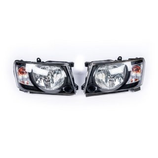 Sprednji žarometi Safari Black (2004-2008, 2 kos) Nissan Patrol Y61 1997–2011 fotografija 1