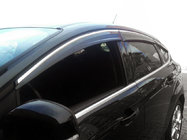 Ford Focus III 2011–2017 Okenski deflektorji s kromom (6 kos, Sunflex) karavan fotografija 1