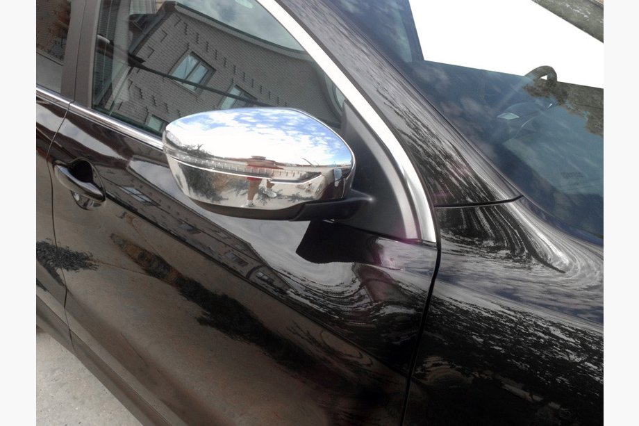 Nissan Qashqai 2014–2021 Kromirani pokrovi ogledal (2 kos, plastika) Image