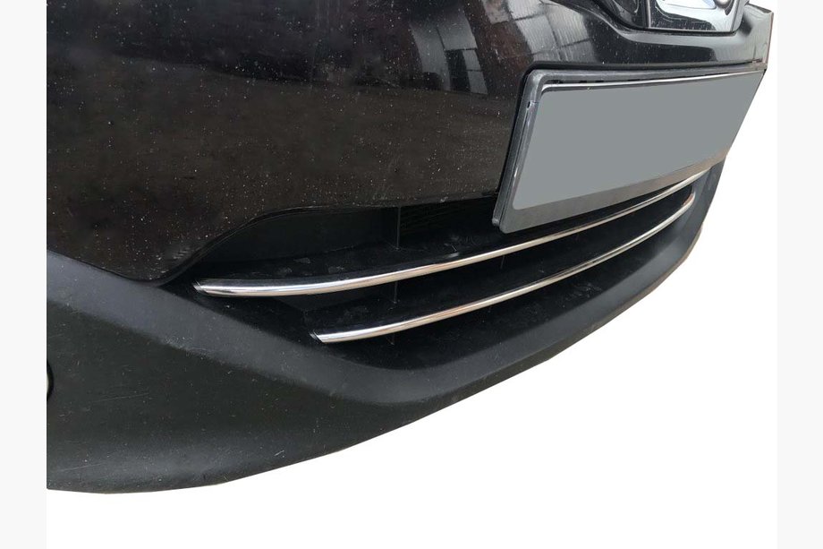 Nissan Qashqai 2010–2014 Znižano! Letvice za spodnjo masko (2 kosa, nerjavno jeklo) Image