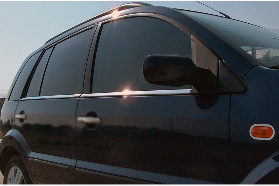 Ford Fusion 2002–2012 Zunanje obrobe stekel (4 kosi, nerjaveče jeklo) OmsaLine - italijansko nerjavno jeklo Image