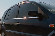 Ford Fusion 2002–2012 Zunanje obrobe stekel (4 kosi, nerjaveče jeklo) OmsaLine - italijansko nerjavno jeklo fotografija 1