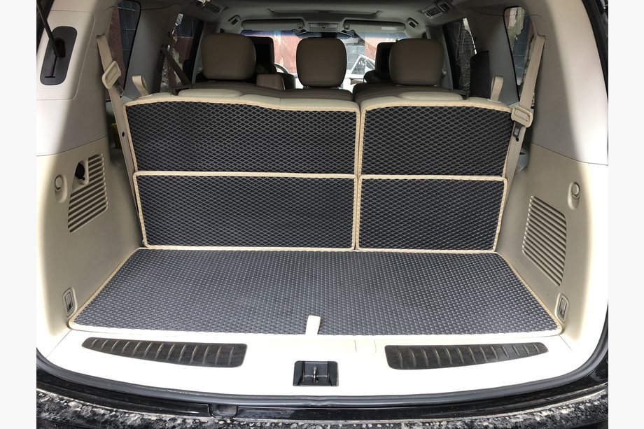 Nissan Armada 2016–2024 Preproga prtljažnika, 5-delna (EVA, črna) Image