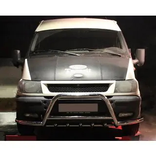 Kenguru zaščitni lok WT003-Plus (2000-2006, nerjaveče jeklo) Ford Transit 2000–2014 fotografija 1