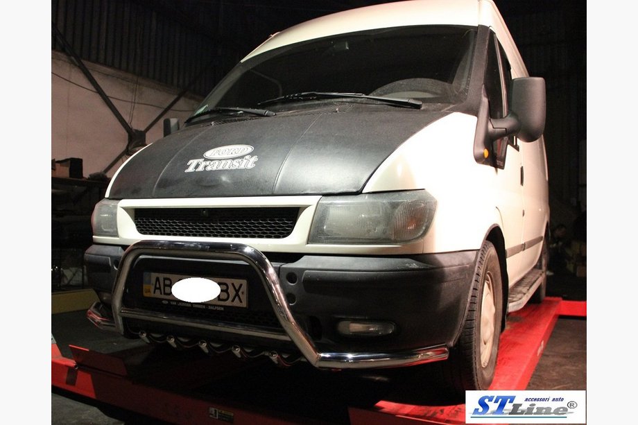 Ford Transit 2000–2014 Kenguru zaščitni lok WT003-Plus (2000-2006, nerjaveče jeklo) Fotografija 2
