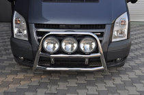 Ford Transit 2000–2014 Sprednji zaščitni lok (bullbar) WT018 (2006-2014, nerjaveče) fotografija 1
