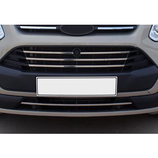 Okrasne letvice za masko hladilnika 2013-2018 (5 kosov, nerjaveče jeklo) Ford Custom 2013–2022 fotografija 1
