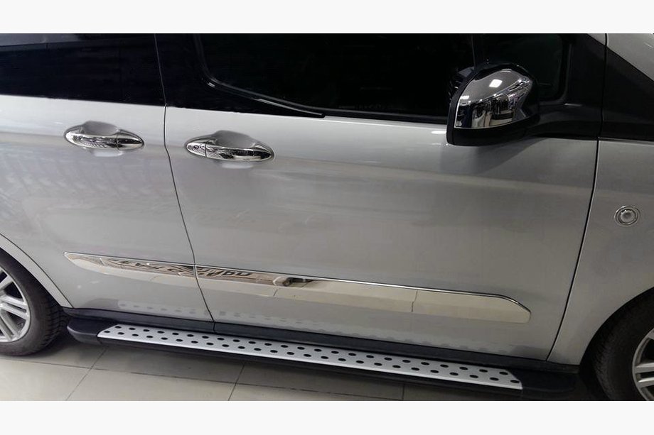 Ford Courier 2014–2023 Stranski pragovi DotLine (2 kos, aluminij) Image