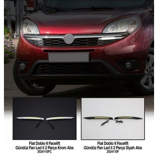 Dnevne luči, kromirane (2014↗, LED) Fiat Doblo II 2010–2022 fotografija 3