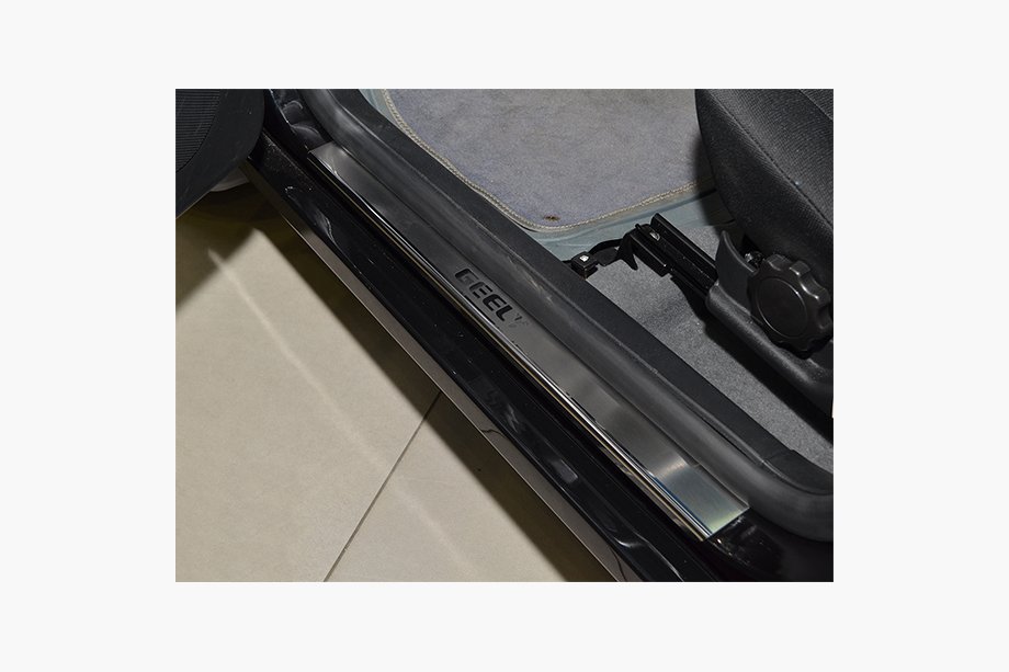 Geely CK-2 2008–2016 Natanika Premium letve pragov (4 kosi, nerjavno jeklo) Image