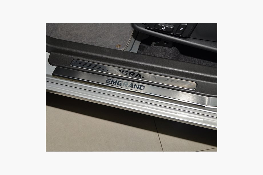 Geely Emgrand X7 2011– Natanika Premium letve pragov (4 kosi, nerjavno jeklo) Image