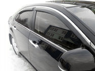 Volkswagen Passat B7 2012–2015 Vetrni deflektorji za okna s kromirano letvico (4 kosi, Tajvan) fotografija 1
