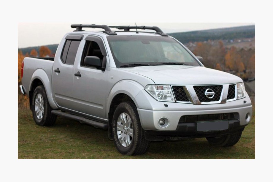 Nissan Navara 2006–2015 Vetrni deflektorji za okna (4 kosi, Niken) Image