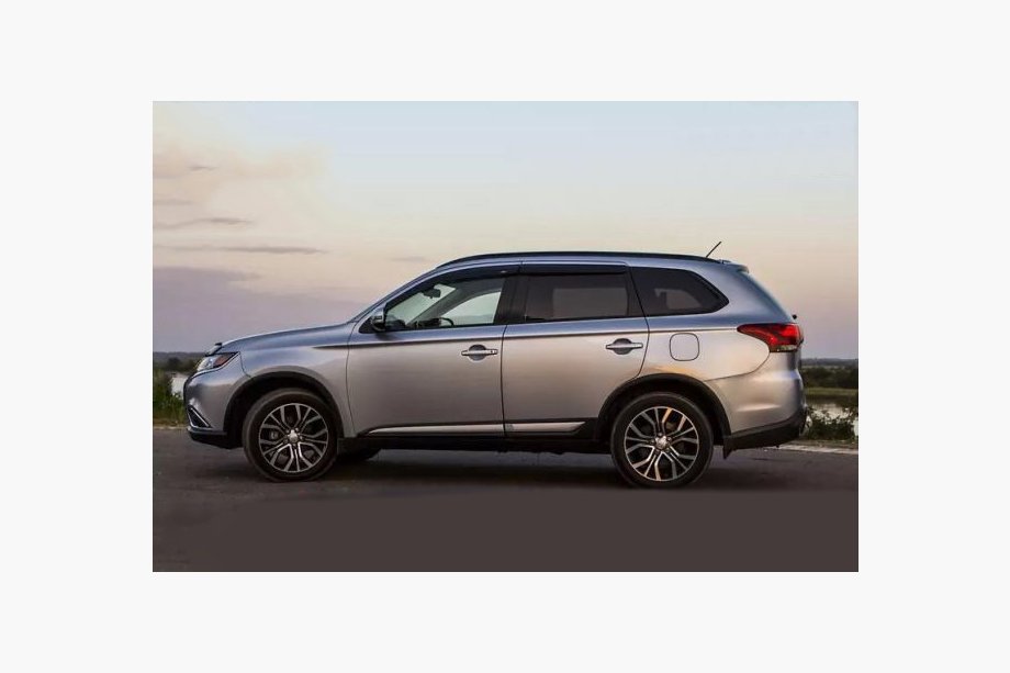 Mitsubishi Outlander 2012–2021 Vetrni deflektorji za okna (4 kosi, Niken) Image