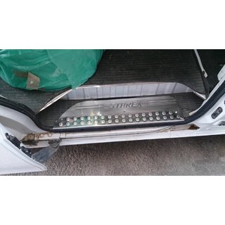 Kromirane letve pragov OmsaLine (3 kos, nerjaveče jeklo) Hyundai H200, H1, Starex 1998–2007 fotografija 3