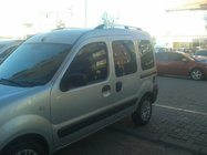 Renault Kangoo 1998–2008 Kromirane strešne sani Standardna osnova, plastične pritrdilne noge fotografija 3