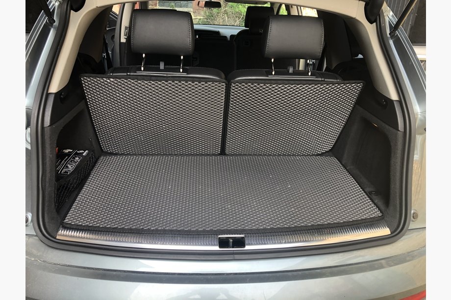 Audi Q7 2005–2015 Preproga za prtljažnik, 3-delna (EVA, črna) (7 sedežev) Image