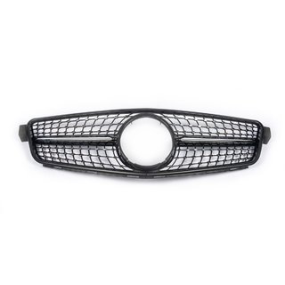 Sprednja maska hladilnika Diamond Black Mercedes razred C W204 2007–2015 fotografija 2